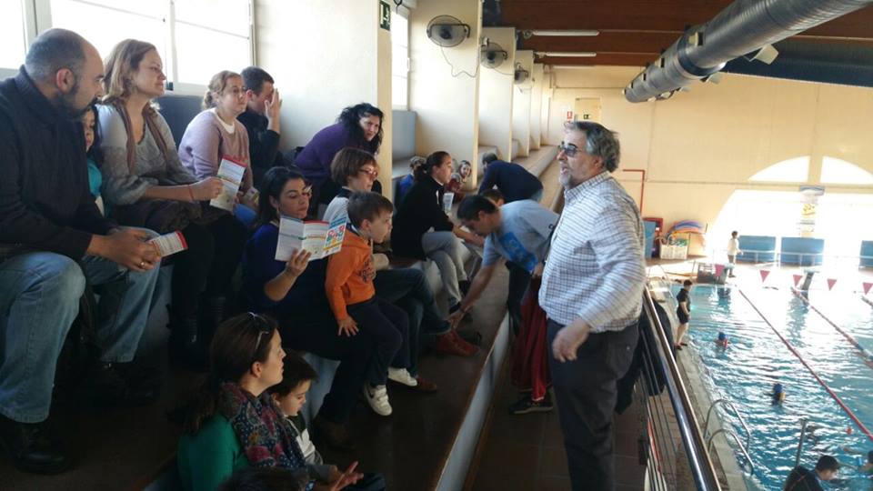 Familias de dárata, en el Club Natación de Almería